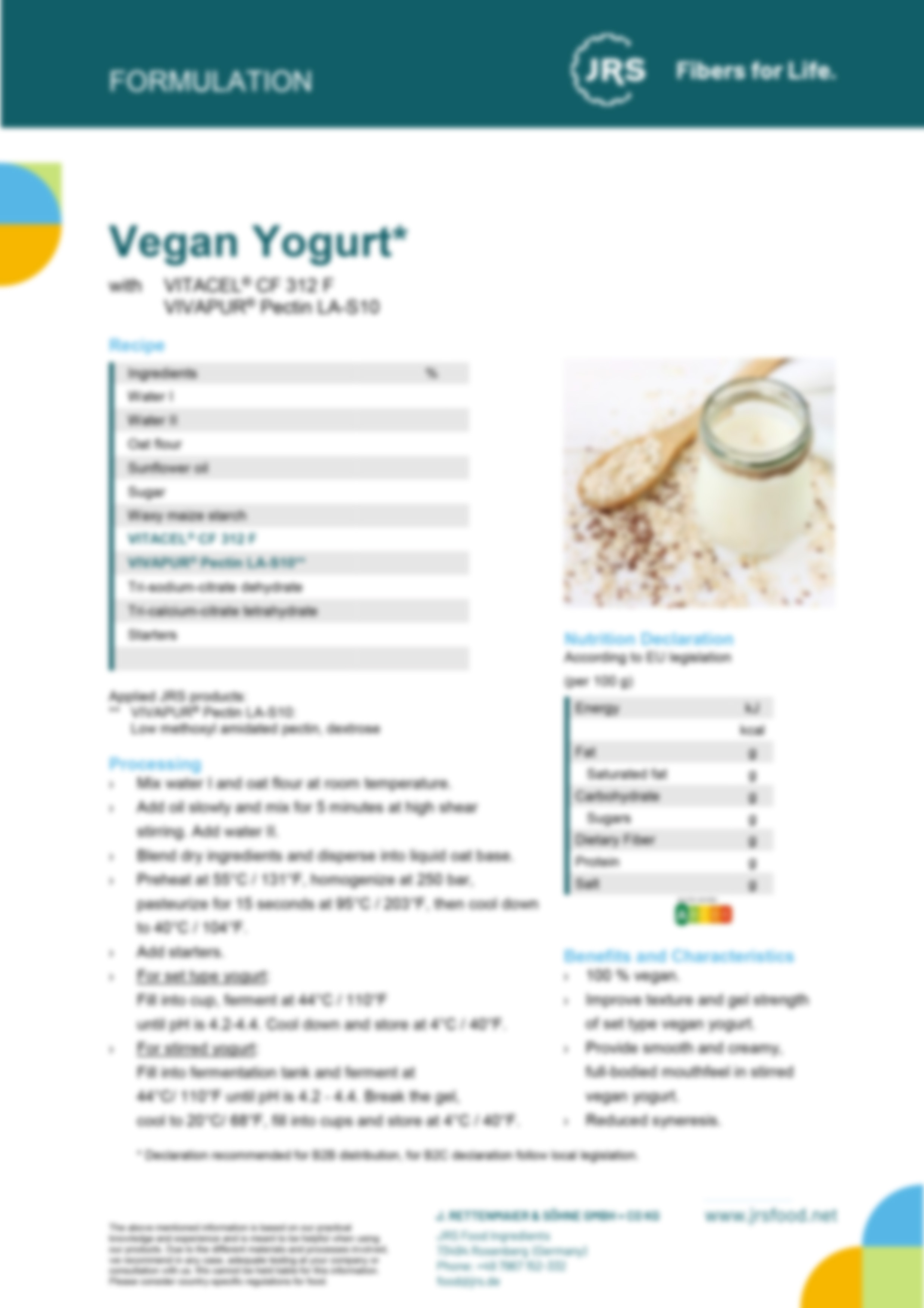 Veganer Joghurt